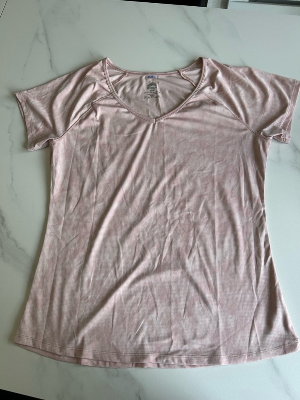RBX Light Pink V-Neck Short Sleeve Tee